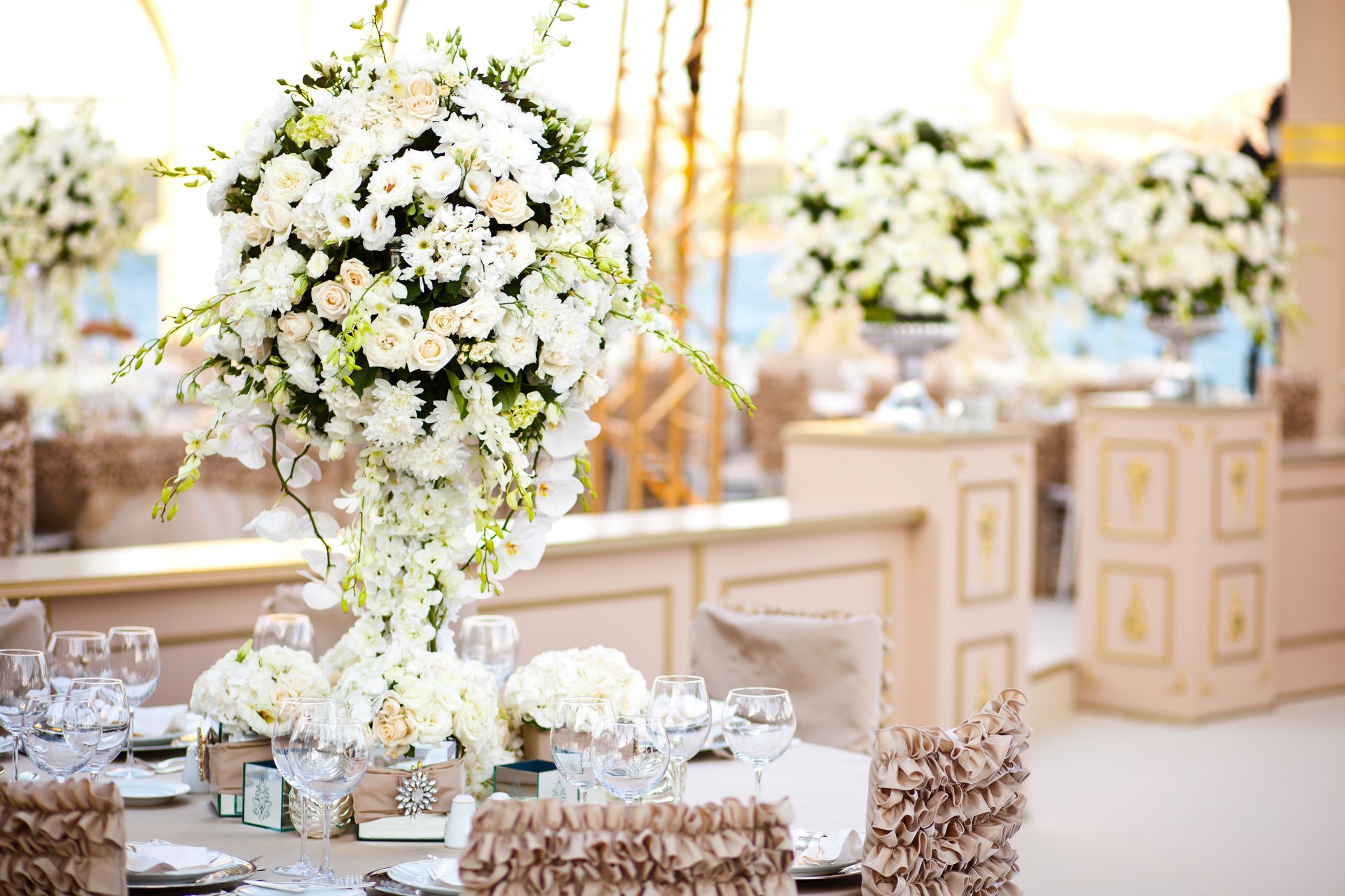 Wedding reception outdoor